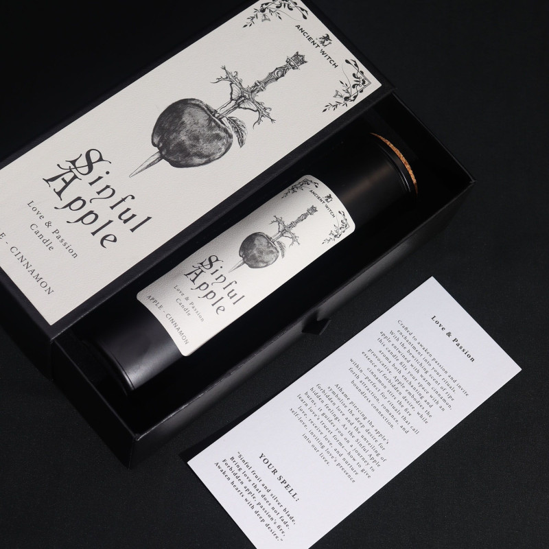 Bougies de purification de sorcières anciennes - Pomme pécheresse