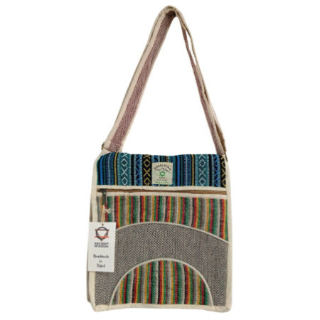 Sac messager pour ordinateur portable en chanvre - Curves