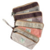 Pochette zippée en chanvre pour téléphone/tabac/tout autre objet (assorti)