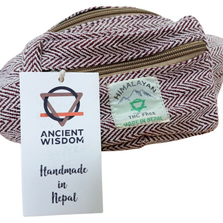 Sac banane style coton chanvre - Vin