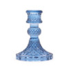 Lot de 2 bougeoirs vintage pour dîner - Bleu roi