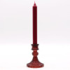 Lot de 2 bougeoirs vintage pour dîner - Rouge vampire