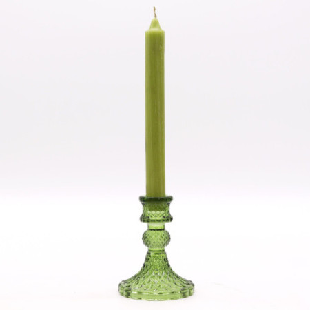 Lot de 2 bougeoirs vintage pour dîner - Garden Jade