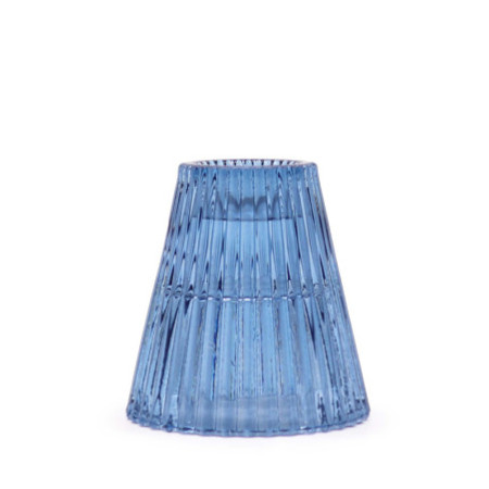 Lot de 2 bougeoirs Flip Dinner/Théâtre - Bleu roi