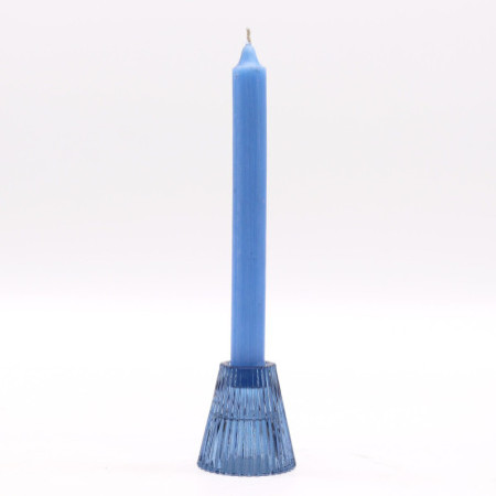 Lot de 2 bougeoirs Flip Dinner/Théâtre - Bleu roi