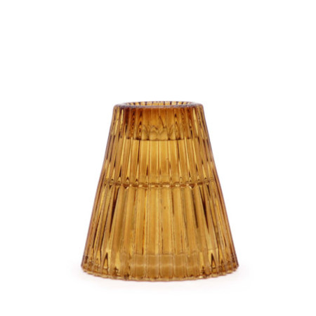 Lot de 2 bougeoirs Flip Dinner/Théâtre - Ambre antique