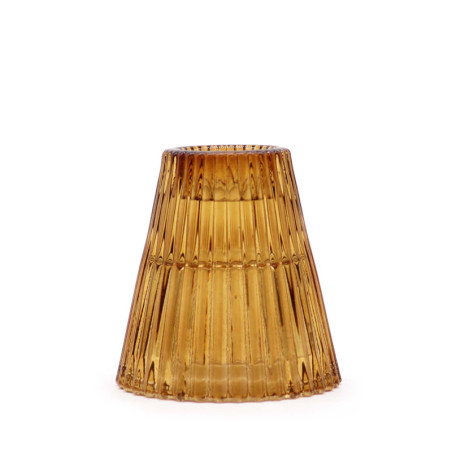Lot de 2 bougeoirs Flip Dinner/Théâtre - Ambre antique