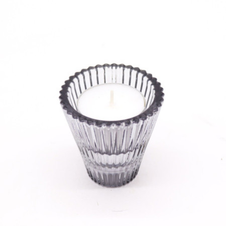 Lot de 2 bougeoirs Flip Dinner/Théâtre - Gris nuit