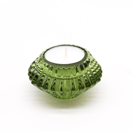 Lot de 2 bougeoirs à fleurs à bascule - Garden Jade