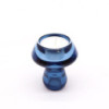 Lot de 2 photophores/bougies chauffe-plats à motif champignon - Bleu roi