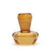 Lot de 2 photophores/bougies chauffe-plat en forme de champignon - Ambre antique