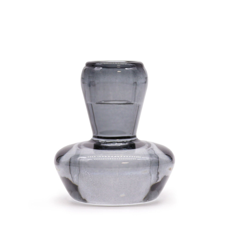 Lot de 2 photophores/bougies chauffe-plat à motif champignon - Gris nuit