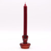 Lot de 2 photophores/bougies chauffe-plat à motif champignon - Rouge vampire