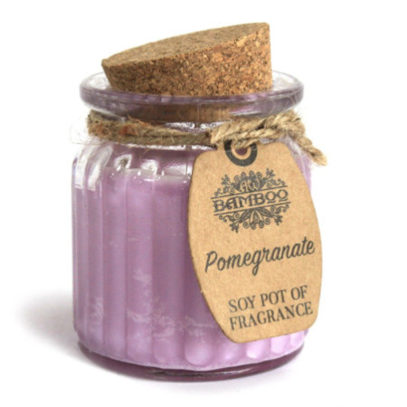 Bougie parfumée au soja et à la grenade