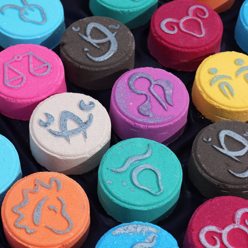 Coffret de bombes de bain avec horoscope - Verseau