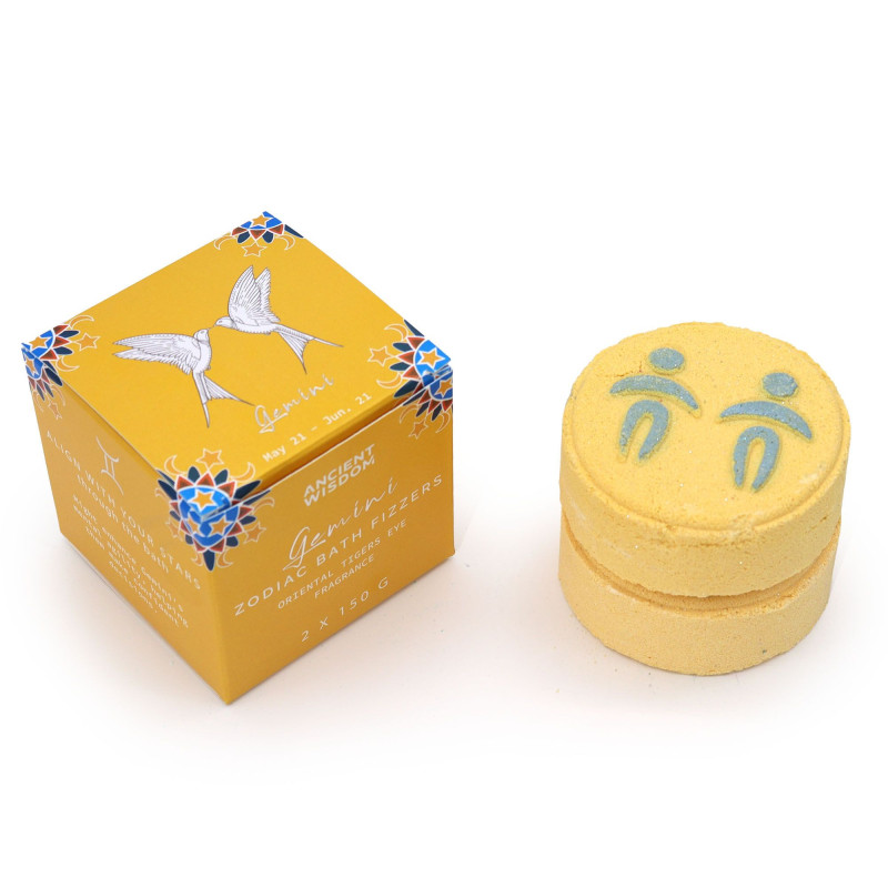 Coffret de bombes de bain avec horoscope - Gémeaux