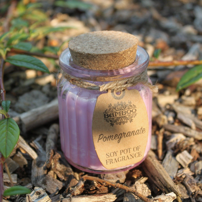 Bougie parfumée au soja et à la grenade