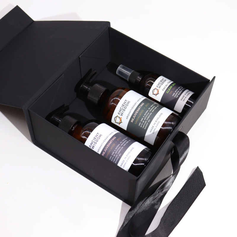 Coffret cadeau en kit - Carré moyen (20 x 18,2 x 8 cm) - Rouge