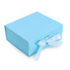 Coffret cadeau en kit - Carré moyen (20 x 18,2 x 8 cm) - Bleu bébé