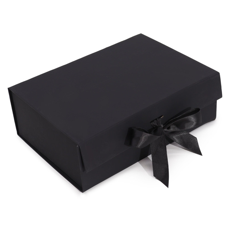 Coffret cadeau en kit - Grand (28,2 x 20,2 x 9,2 cm) - Noir