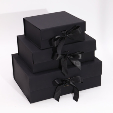 Coffret cadeau en kit - Grand (28,2 x 20,2 x 9,2 cm) - Noir