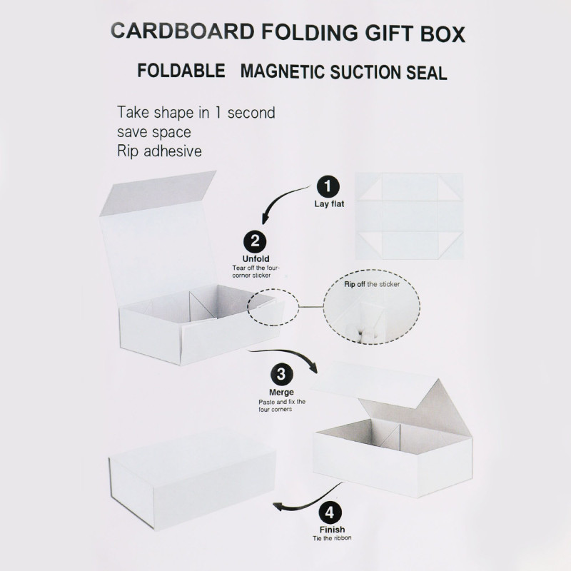 Coffret cadeau en kit - Grand (28,2 x 20,2 x 9,2 cm) - Bleu bébé