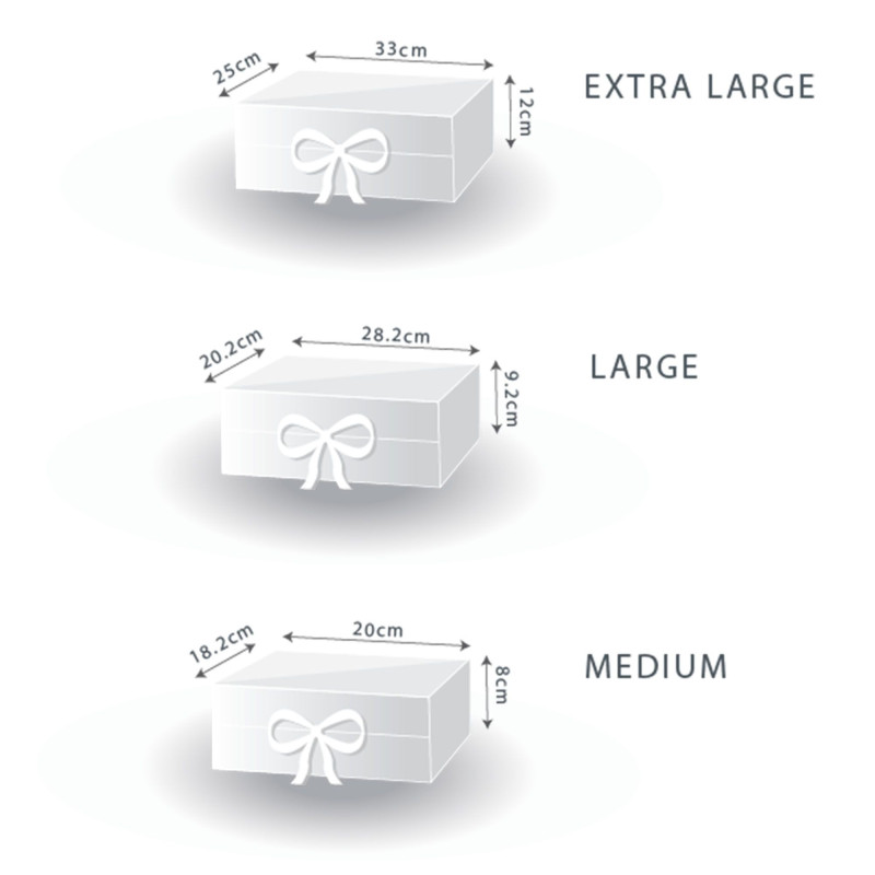 Coffret cadeau en kit - Grand (28,2 x 20,2 x 9,2 cm) - Bleu bébé