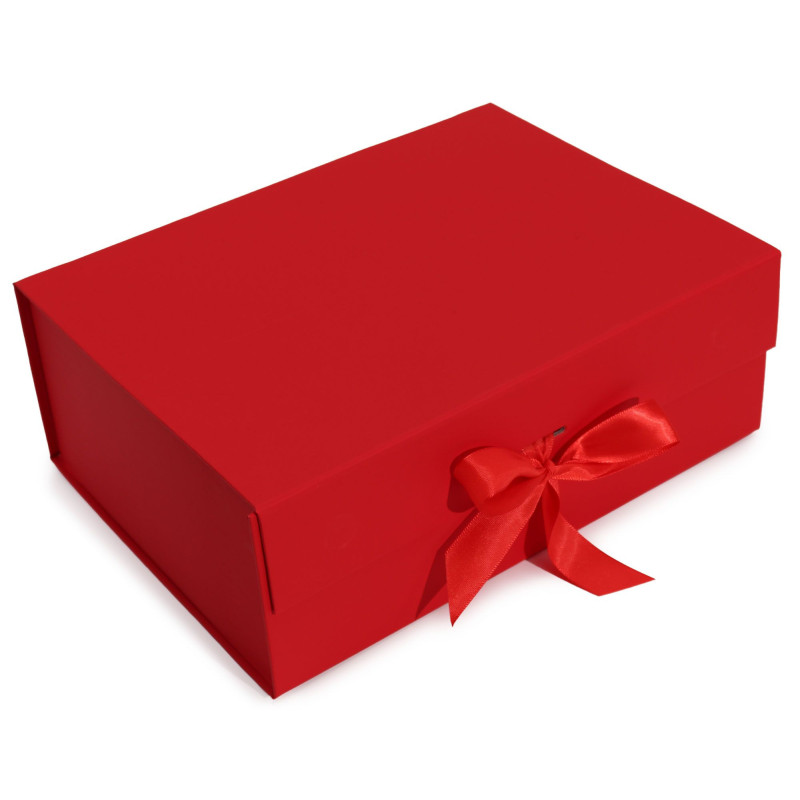 Coffret cadeau en kit - Extra large (33 x 25 x 12 cm) - Rouge