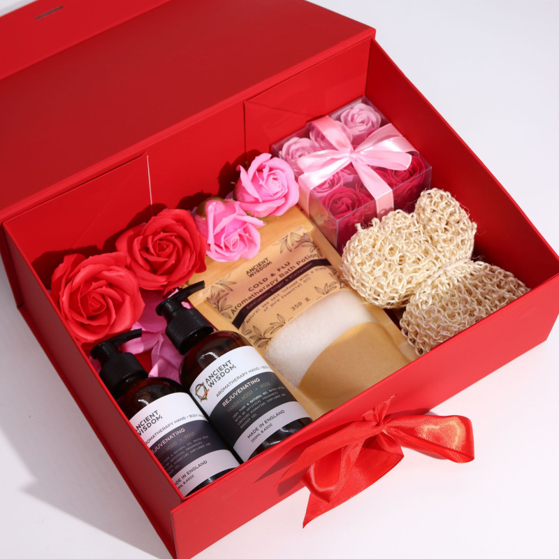 Coffret cadeau en kit - Extra large (33 x 25 x 12 cm) - Rouge