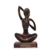 Yoga Lady en bois - Antique - Posture du visage de vache - « Étirez-vous pour retrouver votre force »