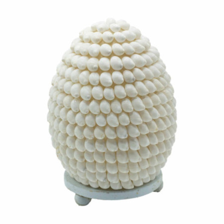 Lampe coquillage Boho - Coquillage ovale - 15 cm