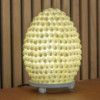Lampe coquillage Boho - Coquillage ovale - 15 cm