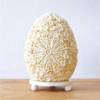 Lampe coquillage Boho - Coquillage ovale découpé - 15 cm