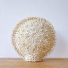 Lampe coquillage Boho - Coquillage Art Découpé Grand Rond - 30 cm
