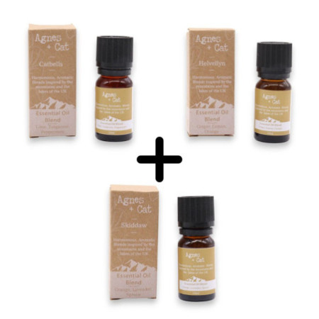 Agnes & Cat - Coffret de 3 mélanges d'huiles essentielles Citrus Uplift