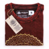 Petit t-shirt délavé à la pierre - Mandala - Bordeaux