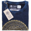 Grand t-shirt délavé à la pierre - Mandala - Bleu