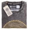 Grand t-shirt délavé à la pierre - Mandala - Gris foncé