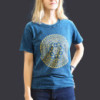Petit t-shirt délavé à la pierre - Chakra - Bleu