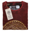 T-shirt délavé à la pierre de taille moyenne - Chakra - Marron