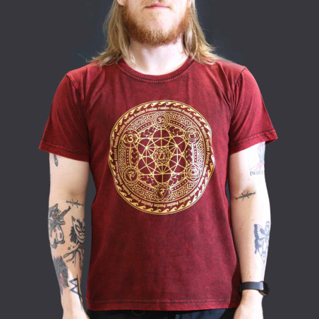 Grande chemise délavée à la pierre - Chakra - Marron