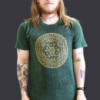 Grande chemise délavée à la pierre - Chakra - Vert