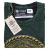 T-shirt délavé à la pierre de taille moyenne - Chakra - Vert