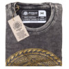 T-shirt délavé à la pierre de taille moyenne - Chakra - Gris foncé