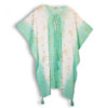 Nomad Sari On the Med Collection - Kaftan - Motif Poisson Blanc, Turquoise et Or