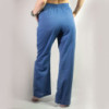 (ML) Nomad Sari On the Med Collection - Pantalon de détente - Motif œil maléfique peint à la main bleu riche et or