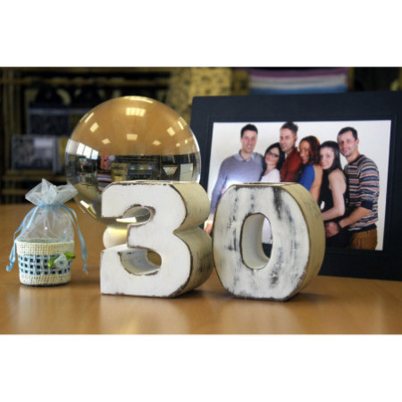 Numéro d'anniversaire en bois - N° 3