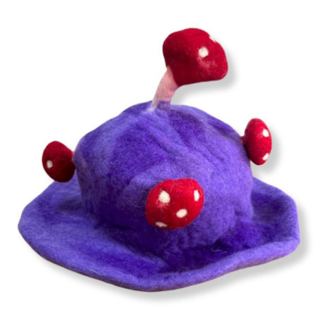 Chapeau champignon feutré - Dreamy Purple Haze