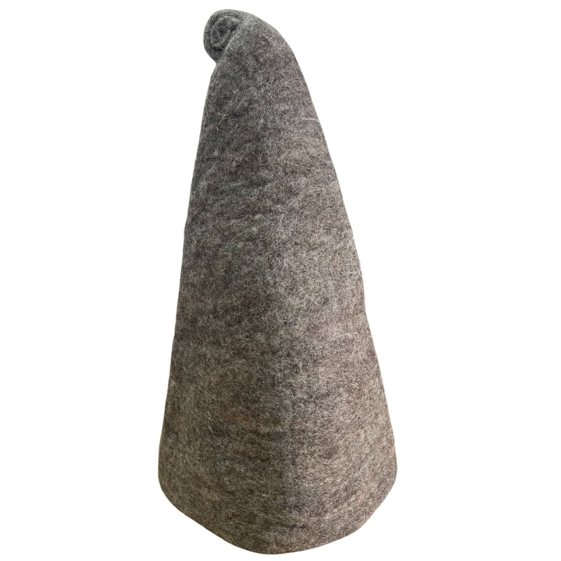 Chapeau de sorcier de sauna en feutre - Marron naturel