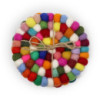 Dessous de verre ronds en feutre - 10 cm Multicolore (lot de 4)